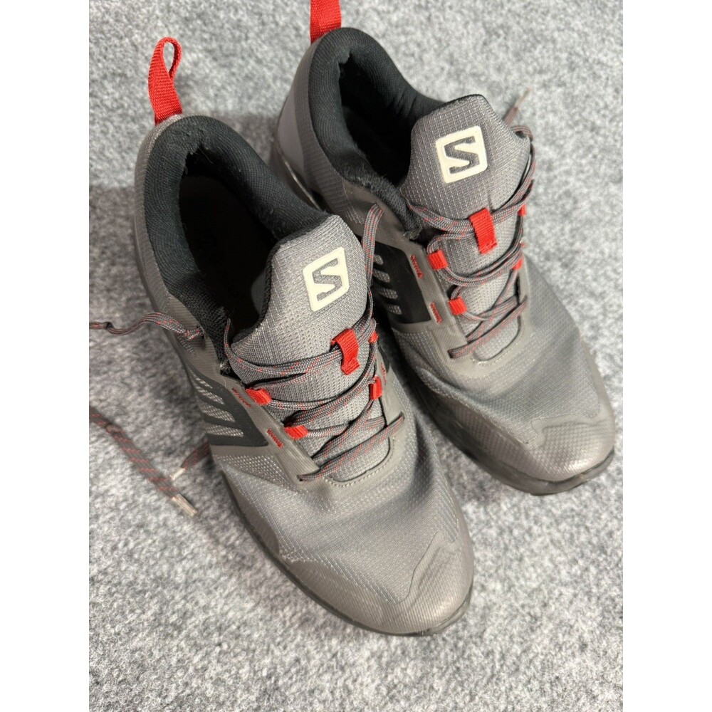 Salomon Speedcross 5 Men’s Trail Running Shoes Gray Red Size 9 Lightweight Grip